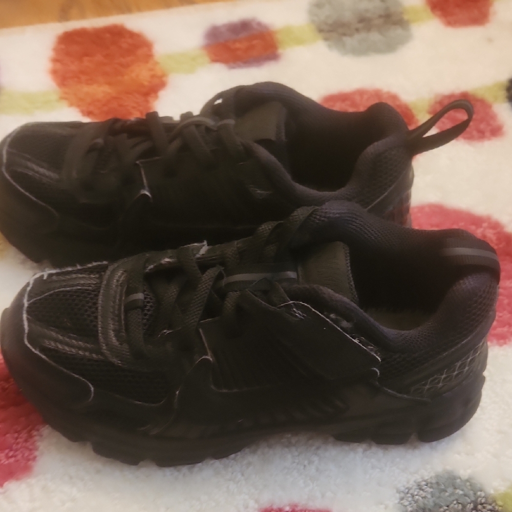 Kids Black Active Sneakers - Comfortable Everyday Shoes